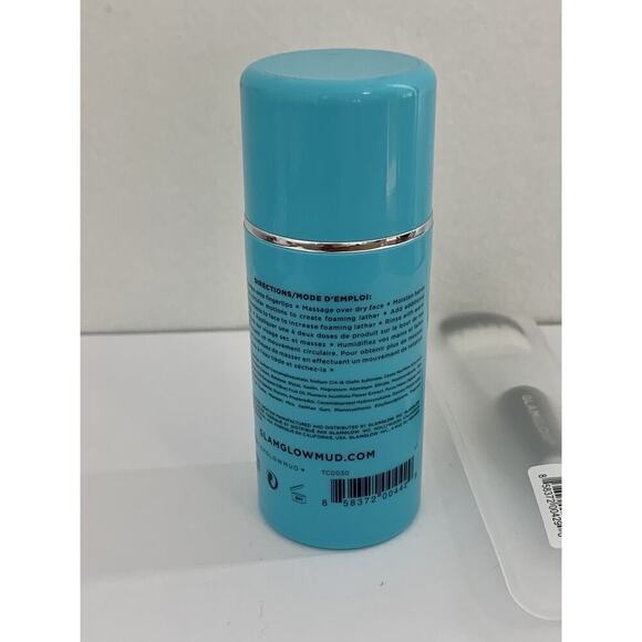 GLAMGLOW Thirstycleanse Mud to Foam Cleanser 1oz 30ml Travel Sz Mask Brush NEW - Picture 5 of 6